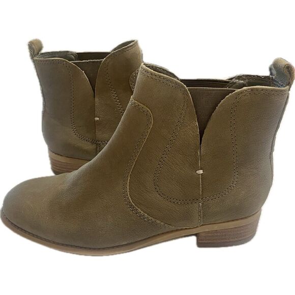 Nine West Shoes - Nine West Brown Suede Leather Slip on Bootie Boots Women Size 5.5